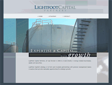 Tablet Screenshot of lightfootcapital.com